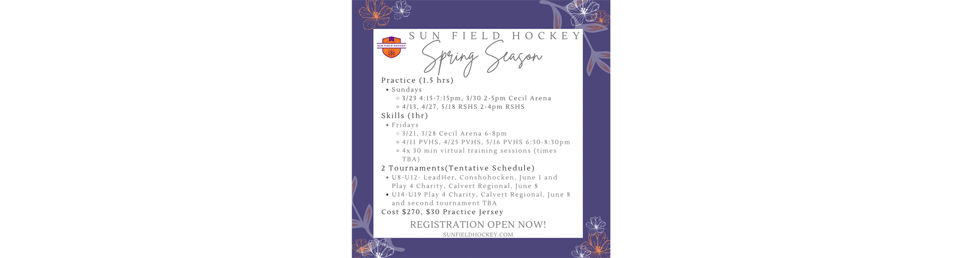 Spring Season Information