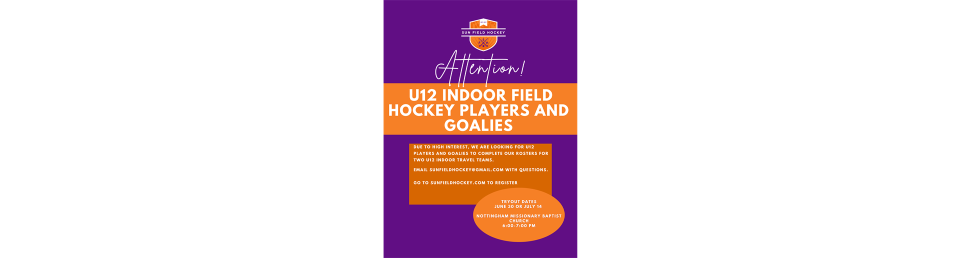 U12 Players Needed